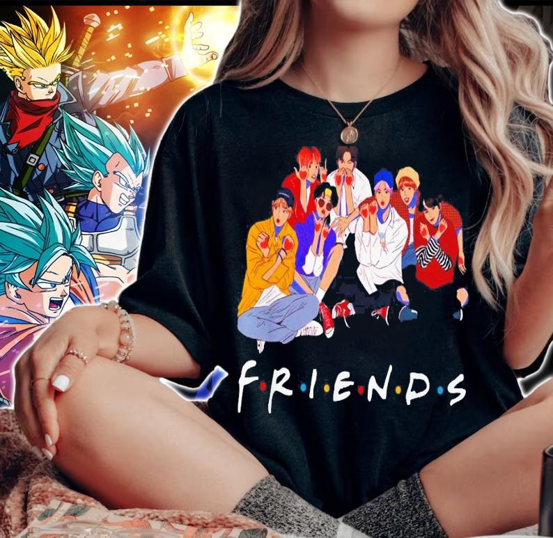 Bts Friends Tv Show t-shirt woman shirt
