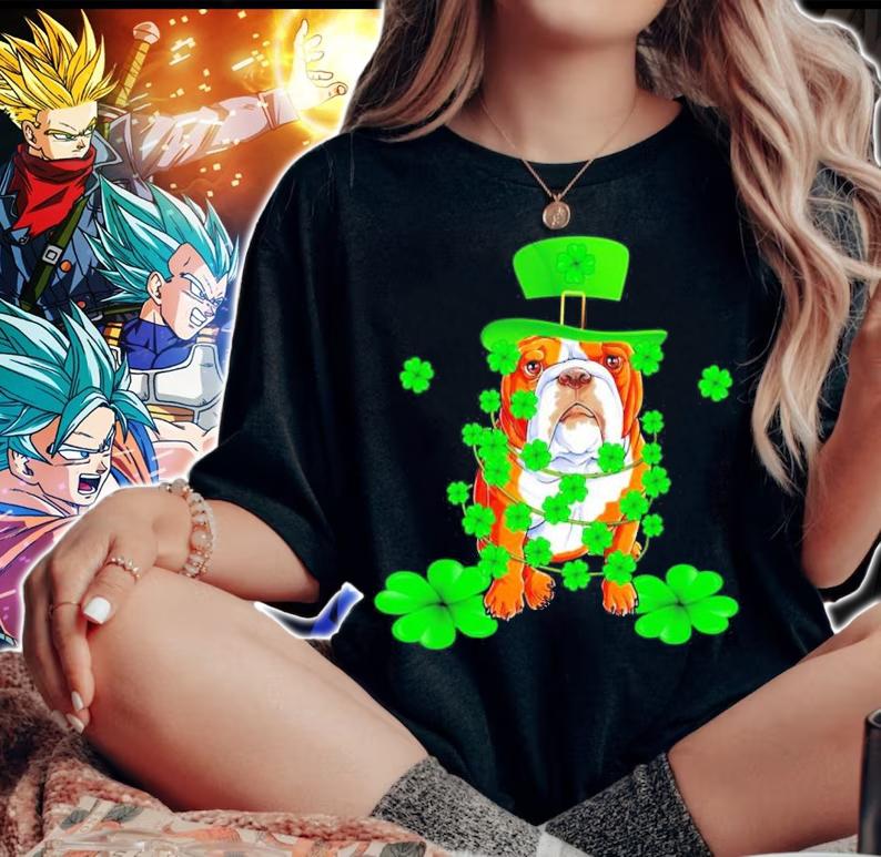 Bulldog St.Pactrick's Day shirt woman shirt