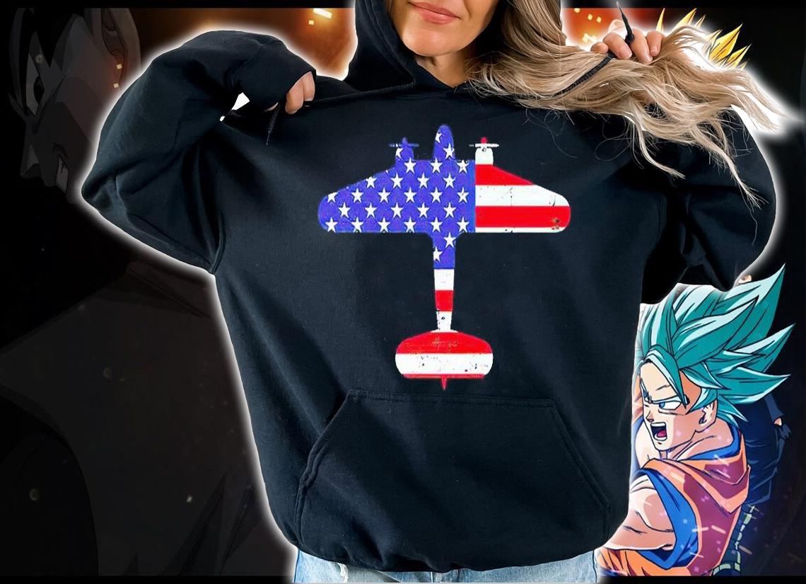 C130 Hercules Gunship Military Aircraft American Flag t-shirt hoodie