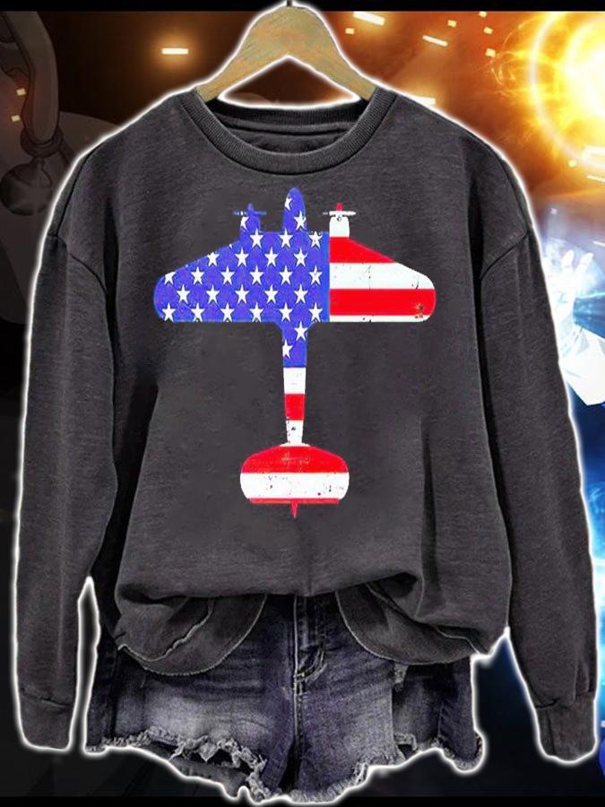 C130 Hercules Gunship Military Aircraft American Flag t-shirt sweatshirt