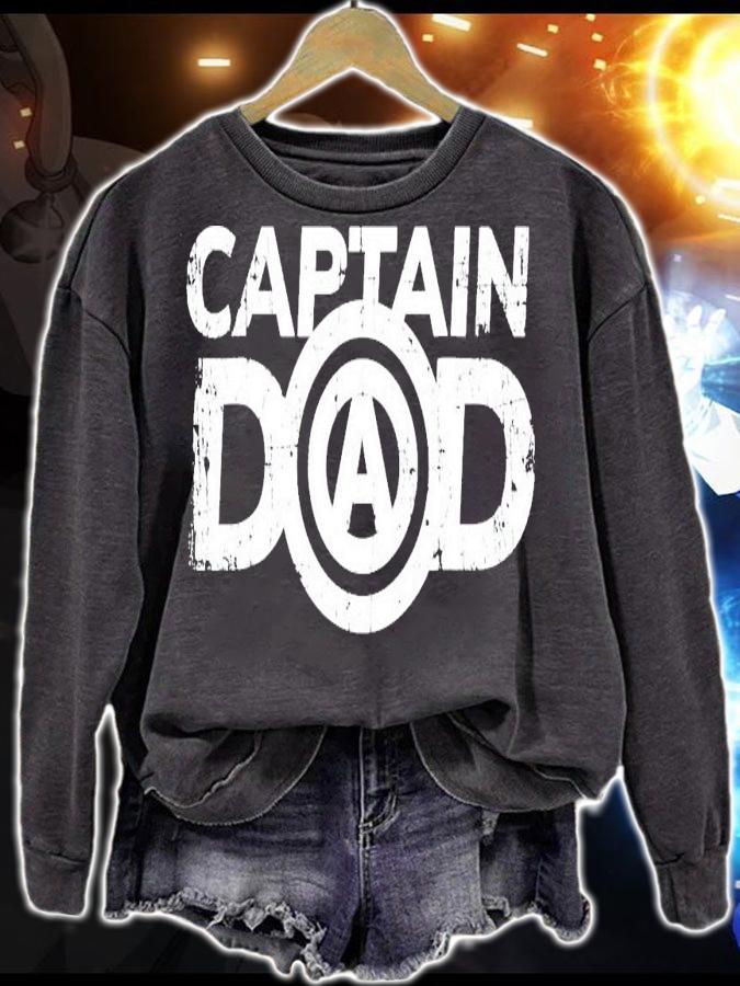Captain dad Fathers Day t-shirt sweatshirt