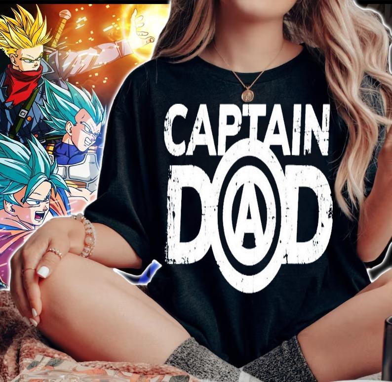 Captain dad Fathers Day t-shirt woman shirt