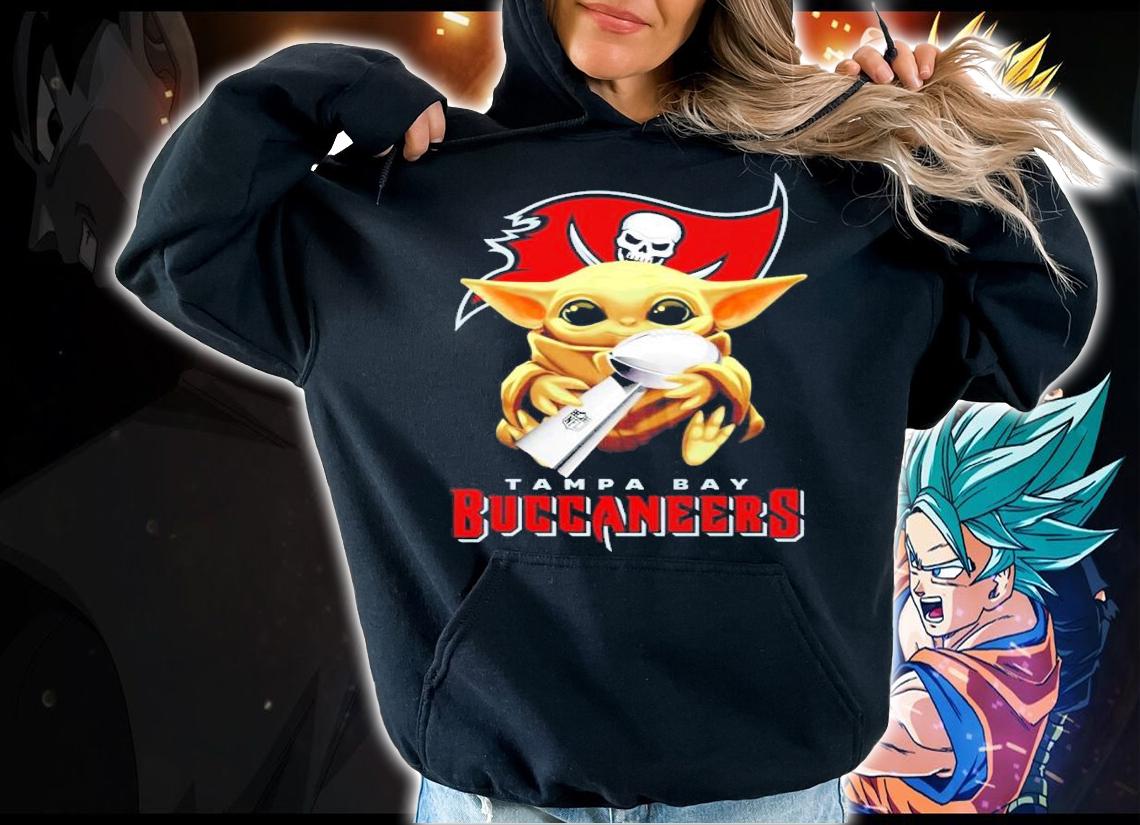 Baby Yoda hug NFL Tampa Bay Cup t-shirt hoodie