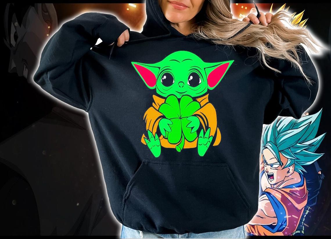 Baby Yoda hug Saint Patrick's Day shirt hoodie