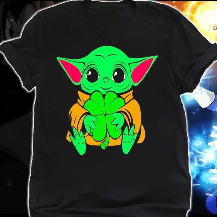 Baby Yoda hug Saint Patrick's Day shirt shirt