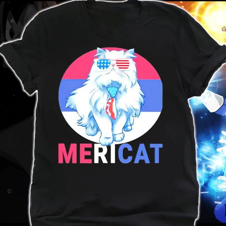 Cat US Flag Sunglasses shirt shirt