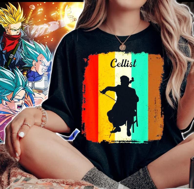 Cello Player vintage shirt woman shirt