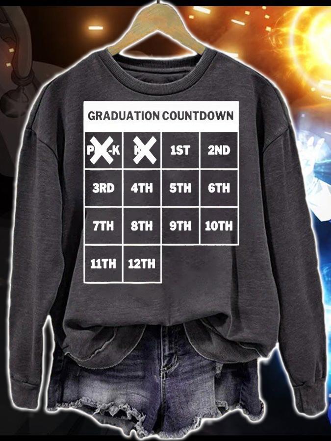 Graduation countdown back to school first day 1st grade T-shirt sweatshirt