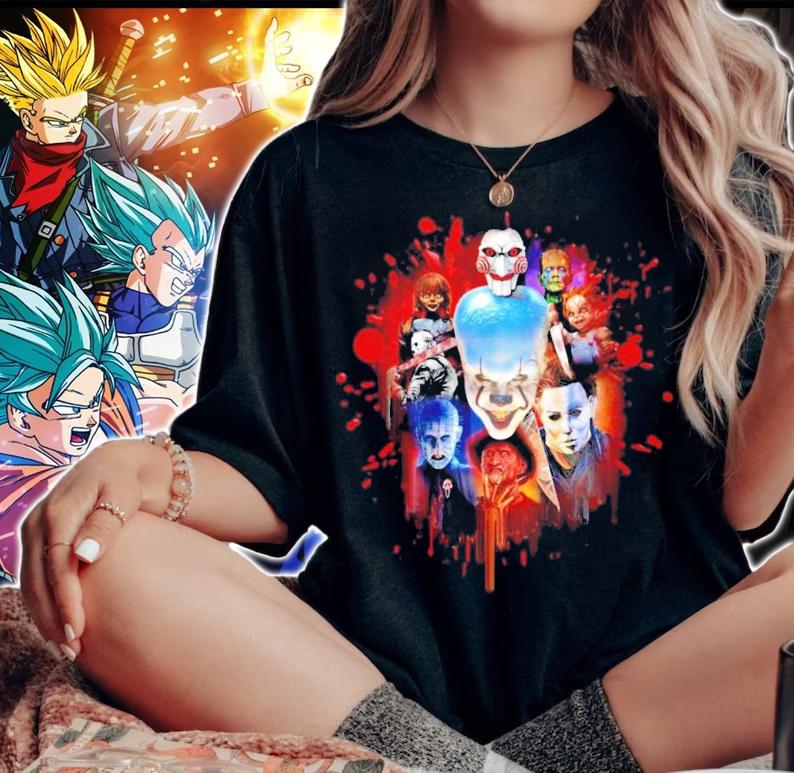 Horror Characters Halloween shirt woman shirt