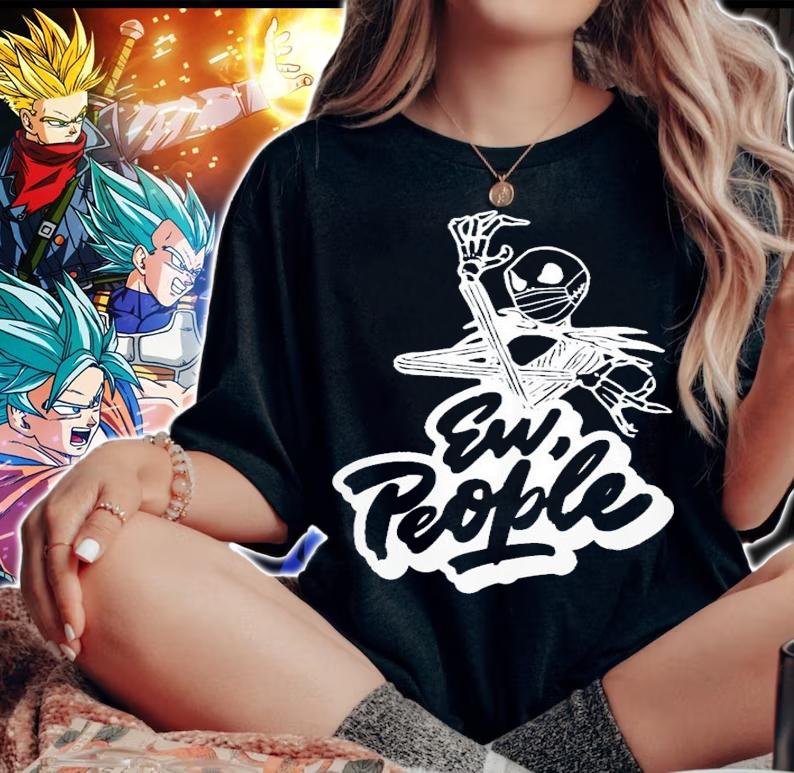 Jack Skellington face mask ew people shirt woman shirt