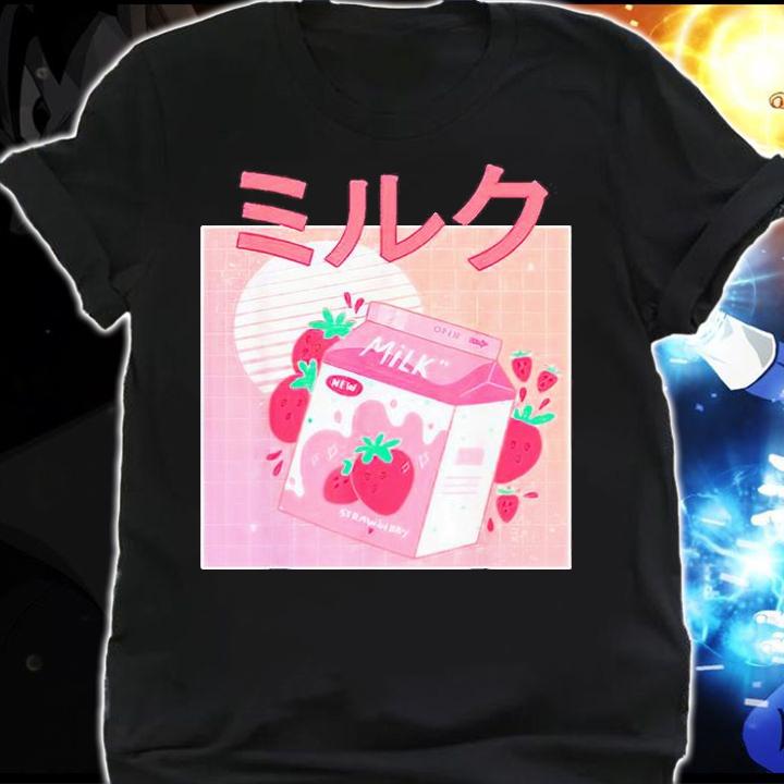 Japanese kawaii Strawberry milk T-shirt shirt