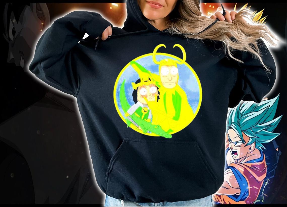 Loki and Rick And Morty Cartoon shirt hoodie