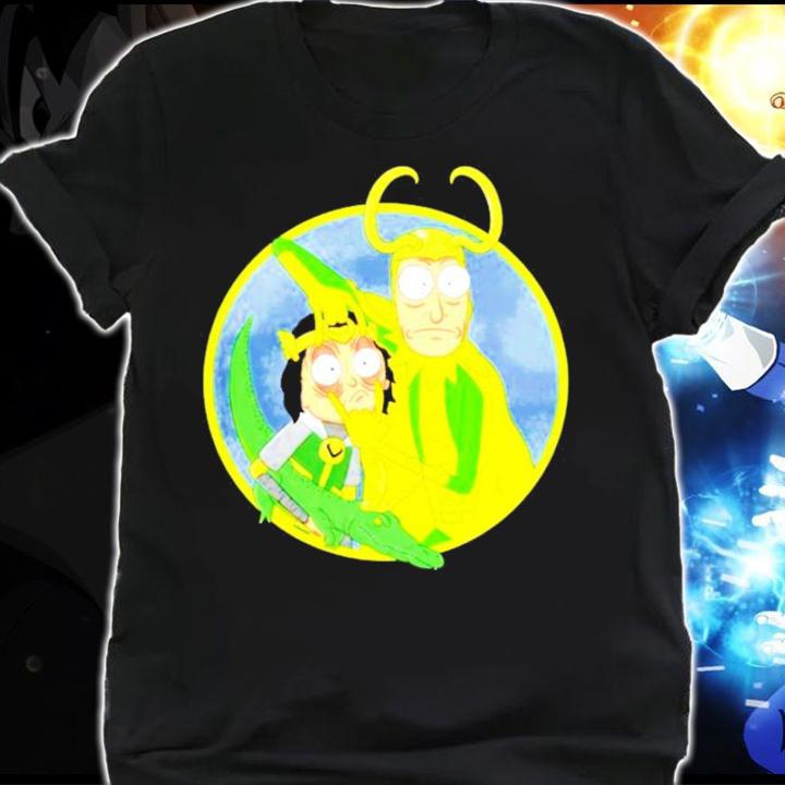 Loki and Rick And Morty Cartoon shirt shirt