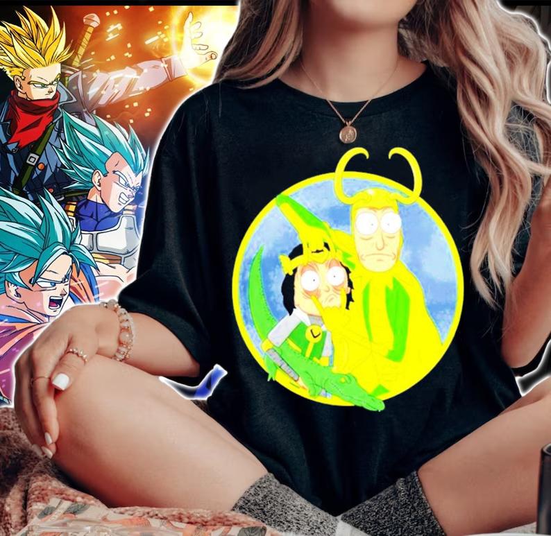 Loki and Rick And Morty Cartoon shirt woman shirt
