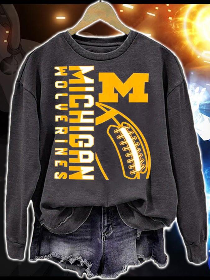 Michigan Wolverines football shirt sweatshirt