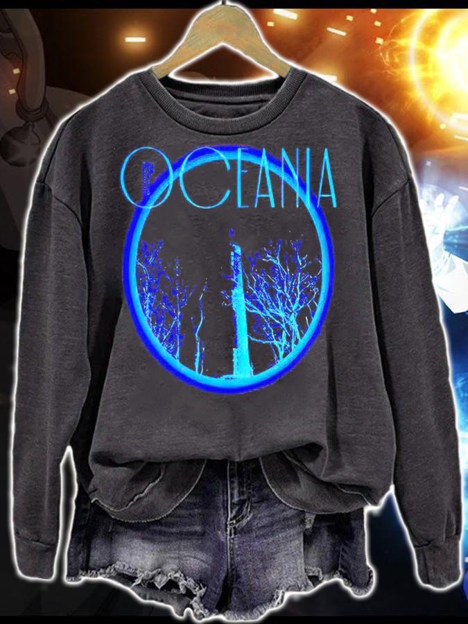 Oceania gradient circle T-shirt sweatshirt