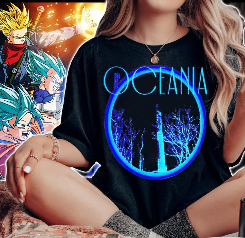 Oceania gradient circle T-shirt woman shirt