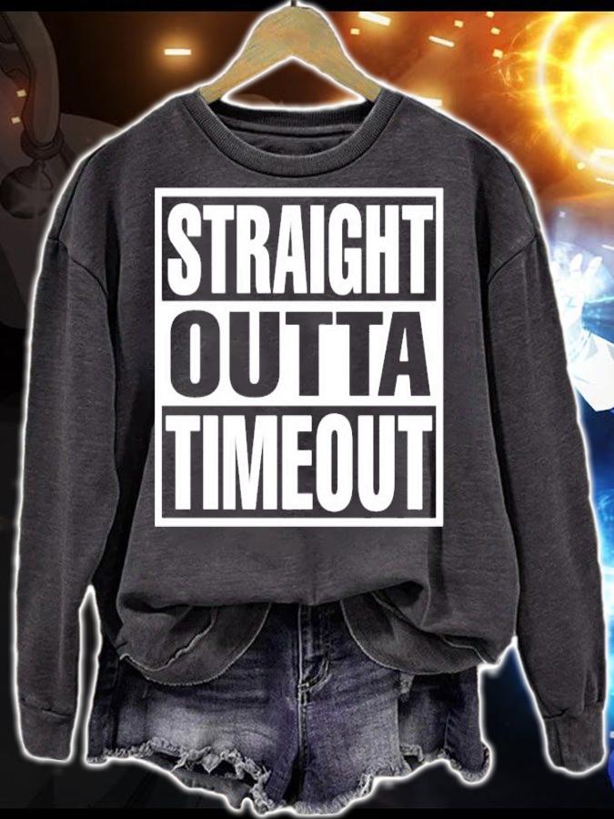 Official Straight outta timeout shirt, sweater sweatshirt