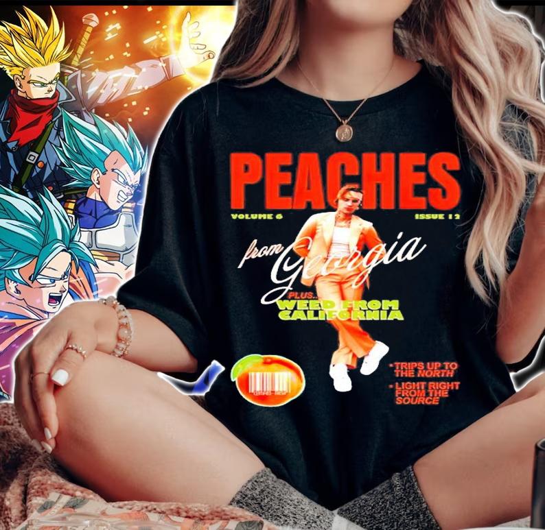 Peaches from georgia plus weed from california shirt woman shirt