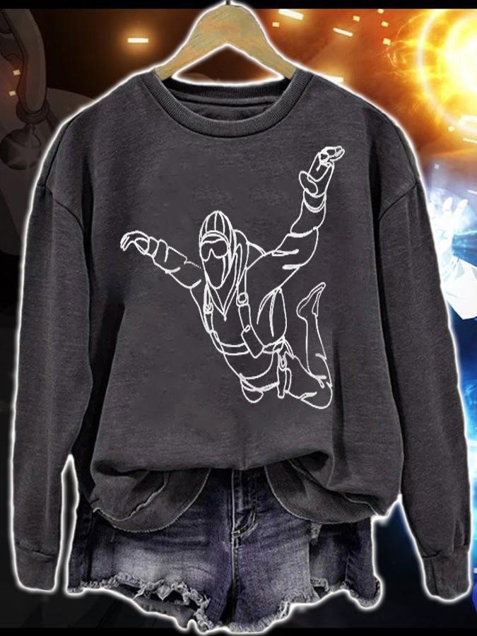 Skydiver Skydiving Parachutist Parachuting Air Sports Shirt sweatshirt