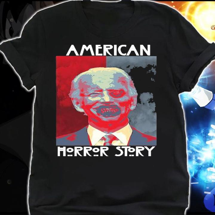 American Horror Funny Anti Biden Halloween T-Shirt shirt