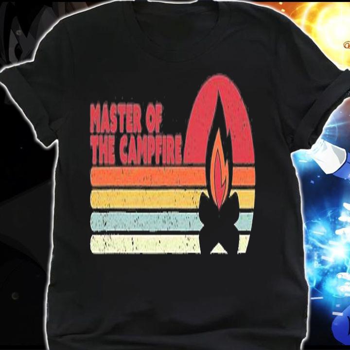 Camping Retro Style Master Of The Campfire T-Shirt shirt