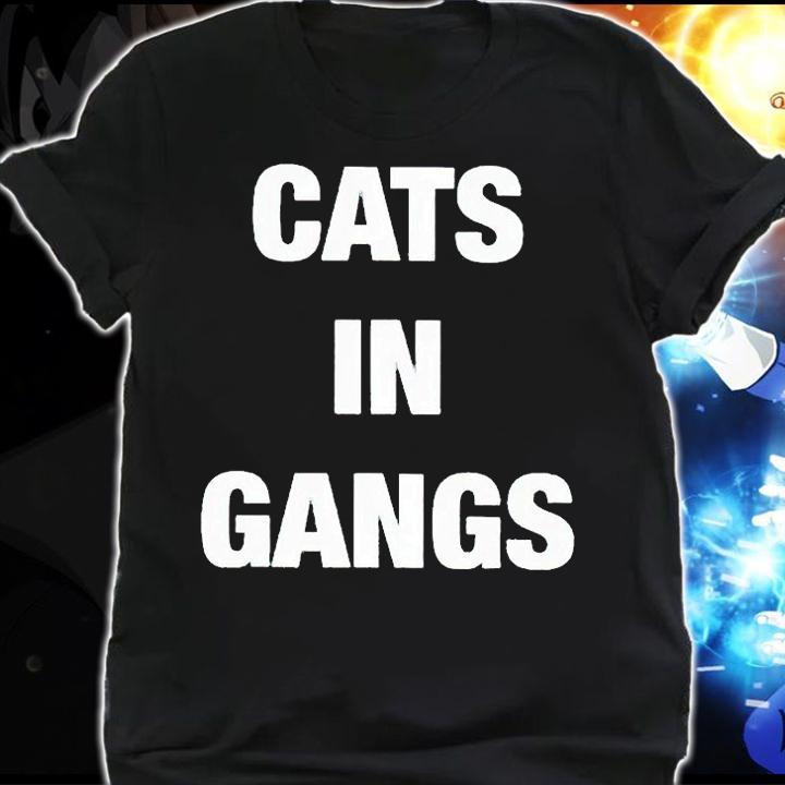 Cat in gangs T-shirt shirt