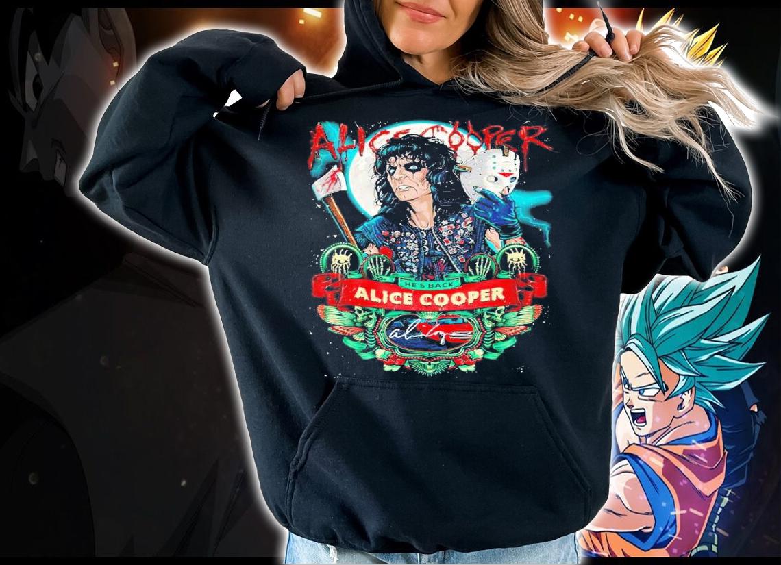 Alice Cooper he's back signature shirt hoodie