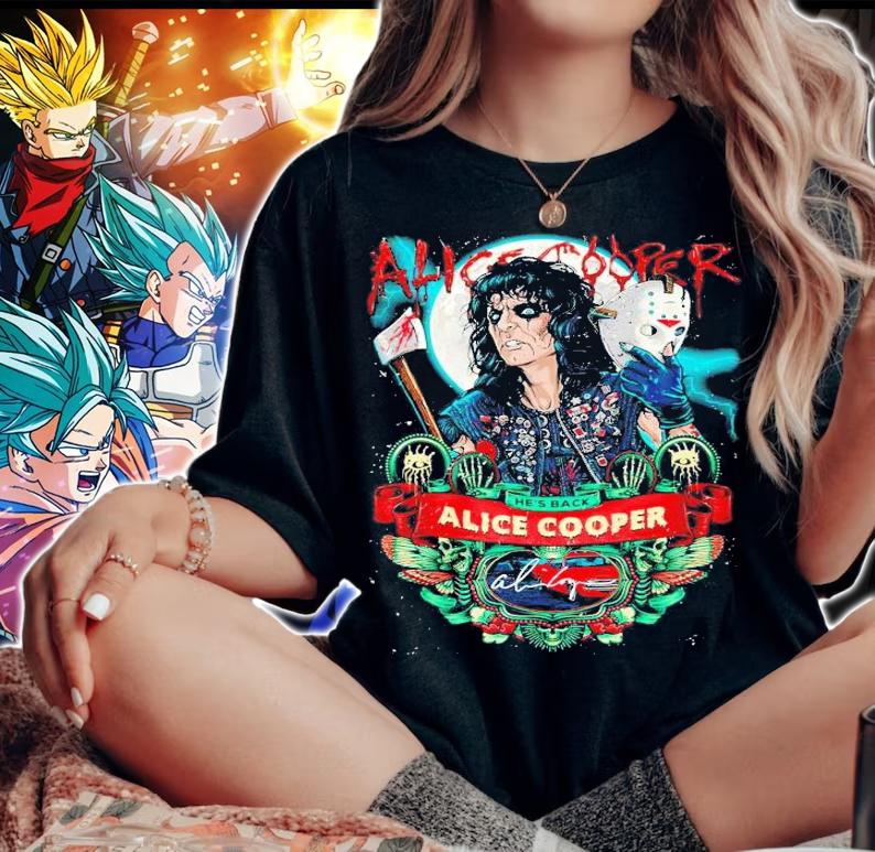 Alice Cooper he's back signature shirt woman shirt
