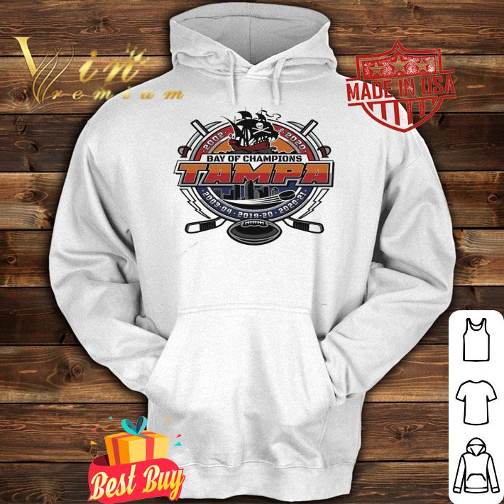Bay of Champions Tampa Bay Football and Hockey shirt hoodie