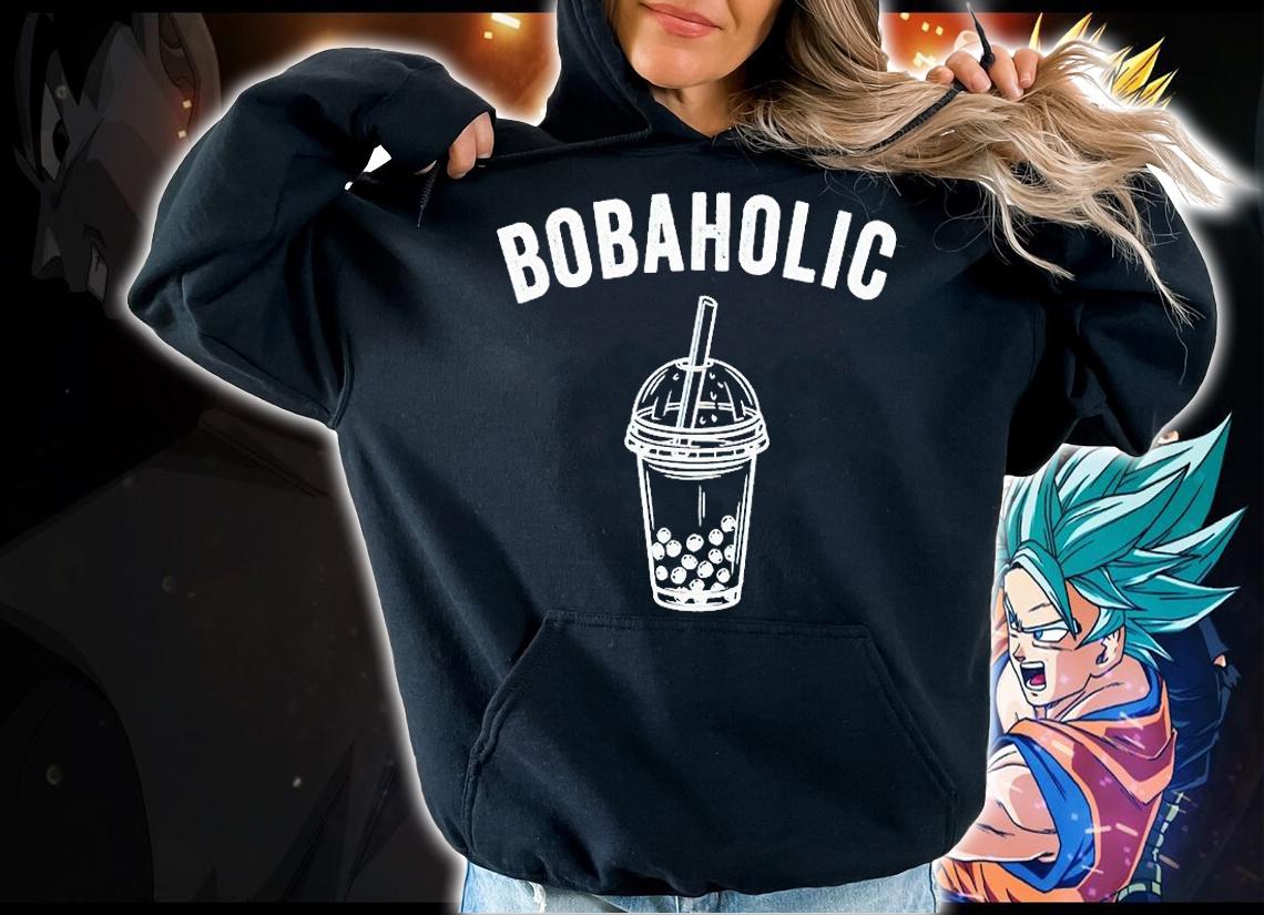 Bobaholic bubble tea boba tea T-shirt hoodie