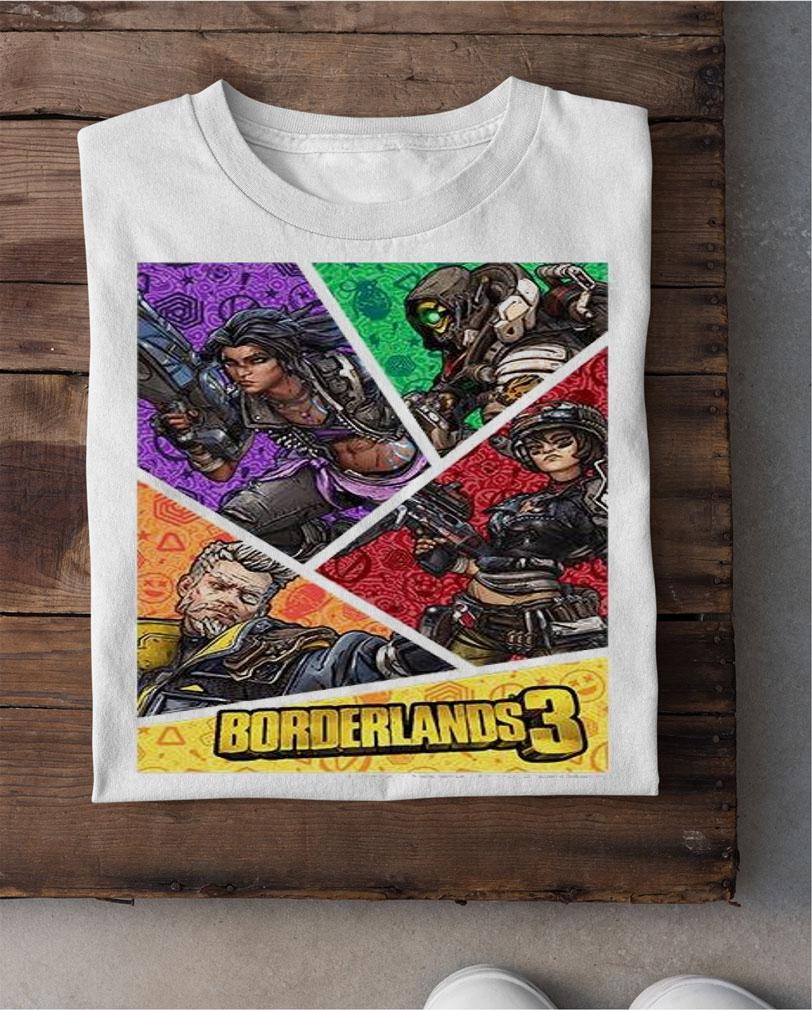 Borderlands 3 Vault Hunters Poster T-shirt shirt