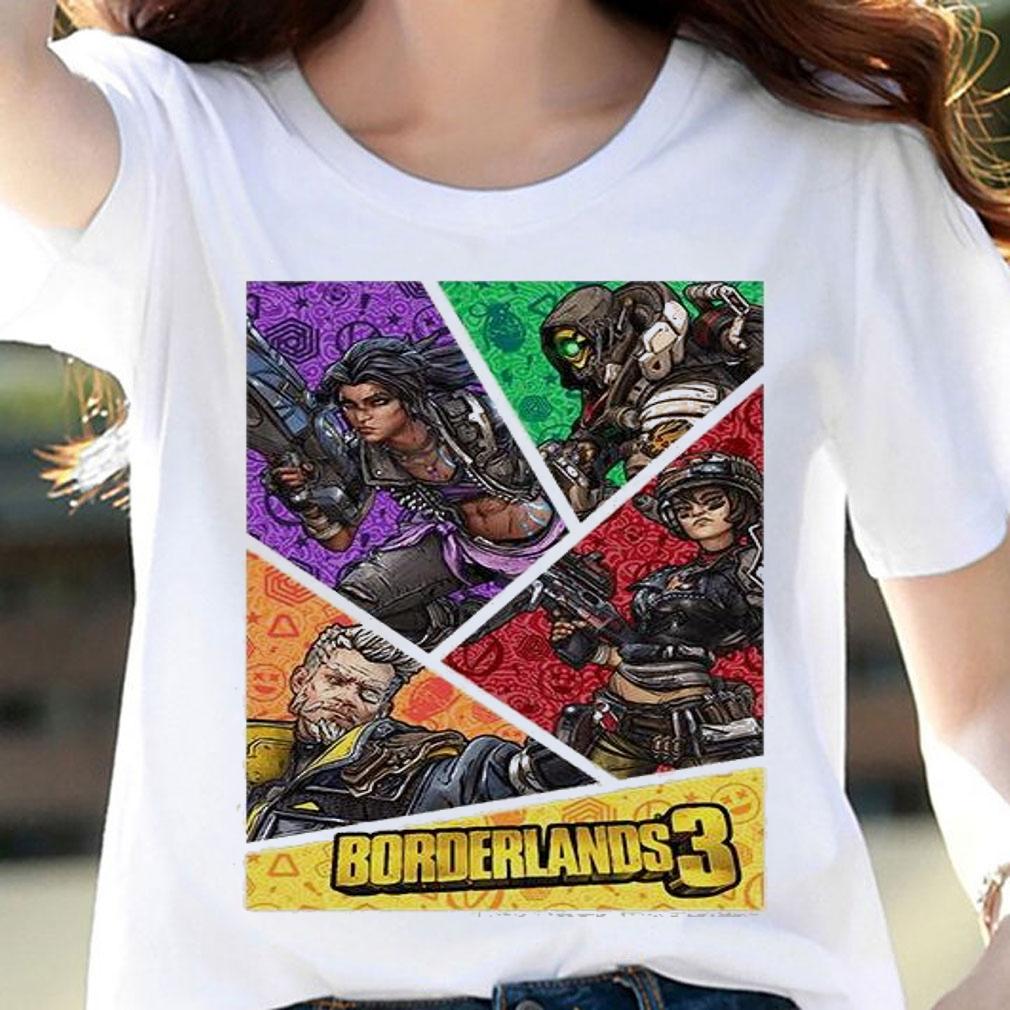 Borderlands 3 Vault Hunters Poster T-shirt woman shirt