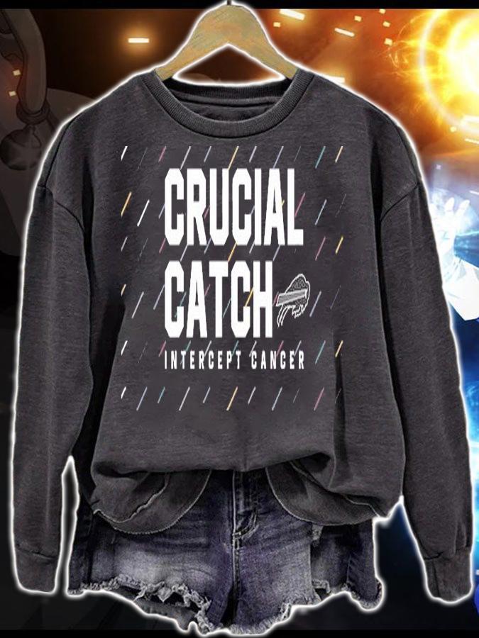 Buffalo Bills 2021 NFL Crucial Catch Intercept Cancer shirt sweatshirt
