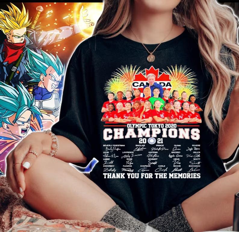Canada Olympic Tokyo 2020 Champion 2021 thank you for the memories shirt woman shirt