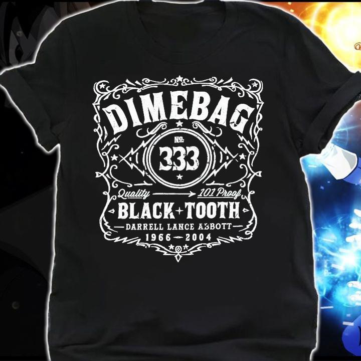 Dimebag no 333 quality 101 Proof Black Tooth darrell lance abbott 1966-2004 shirt shirt