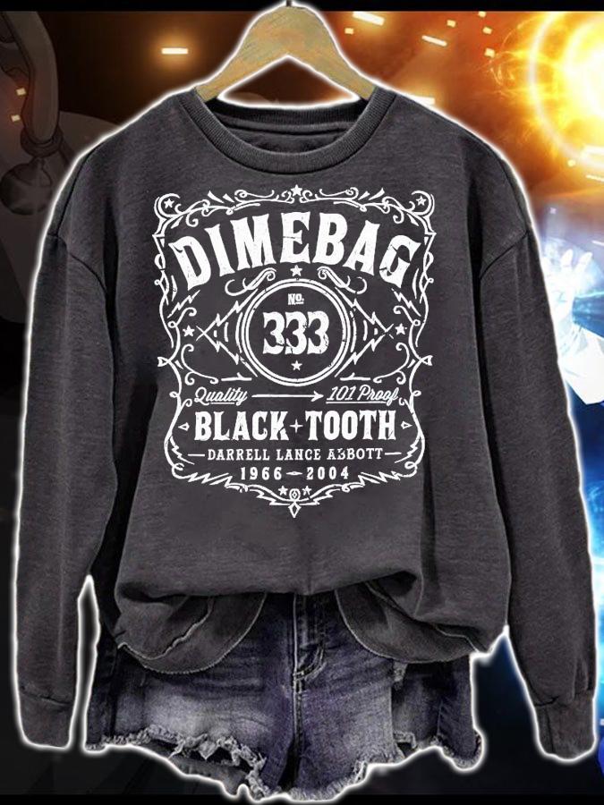 Dimebag no 333 quality 101 Proof Black Tooth darrell lance abbott 1966-2004 shirt sweatshirt