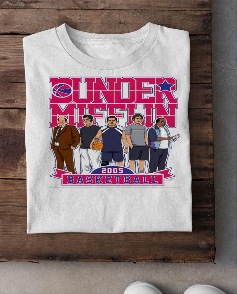 Dunder Mifflin 2005 basketball dream team shirt shirt