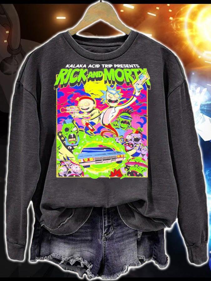 Kalaka acid trip presents Rick and Morty shirt sweatshirt