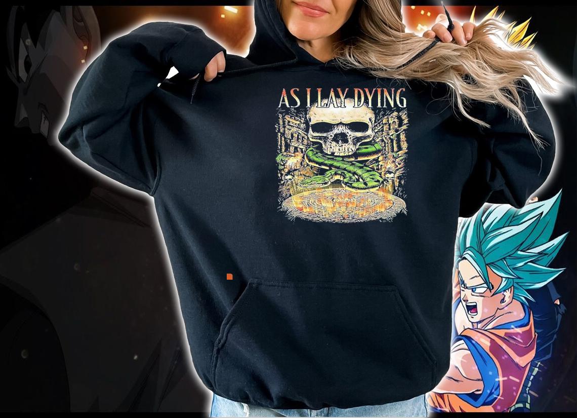 Snake and skull as I lay dying shirt hoodie