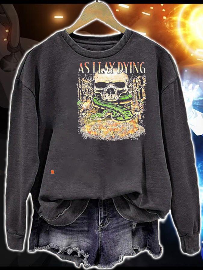 Snake and skull as I lay dying shirt sweatshirt
