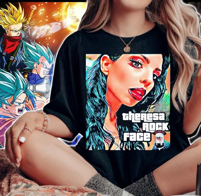 TheresaRockFace Charity T-shirt woman shirt
