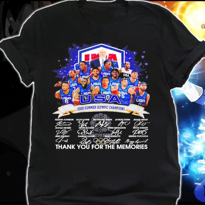 USA 2020 Summer Olympic Champions thank you for the memories shirt shirt
