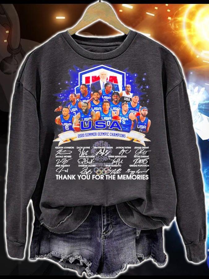 USA 2020 Summer Olympic Champions thank you for the memories shirt sweatshirt