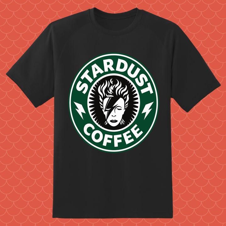 David Bowie Stardust Coffee T-Shirt – Unique Starbucks Logo Design