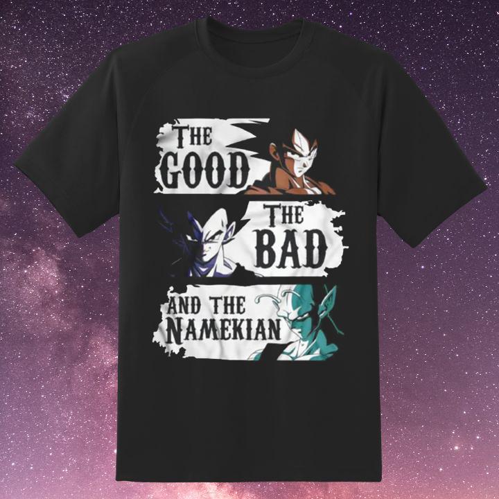 Son Goku Vegeta Piccolo The Good The Bad And The Namekian Dragon Ball T-Shirt