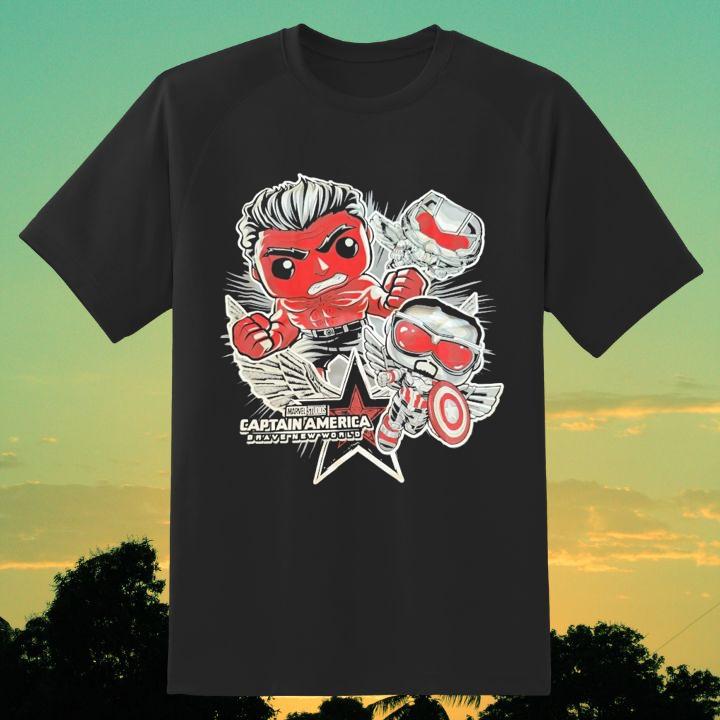 Marvel Captain America Brave New World Red Hulk Falcon Shirt