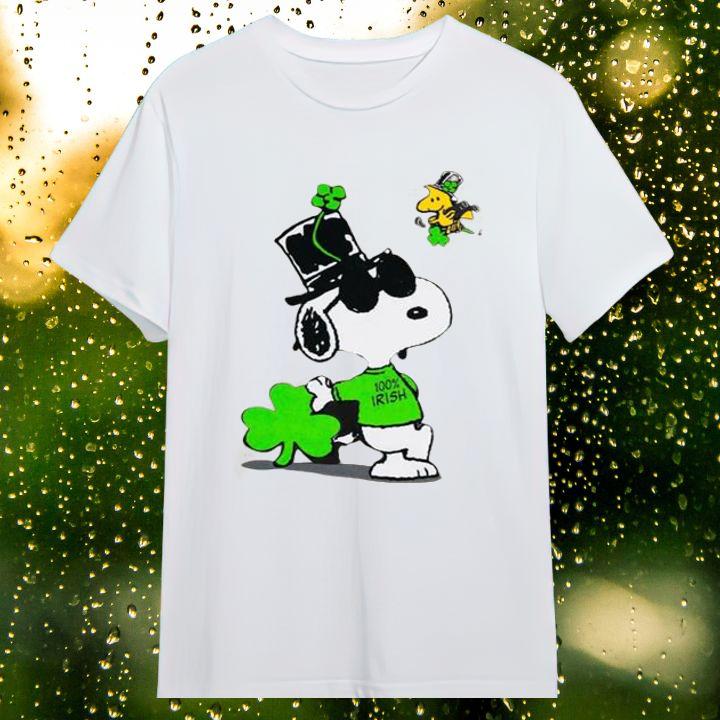 Peanuts Snoopy And Woodstock 100% Irish St. Patricks Day T-Shirt