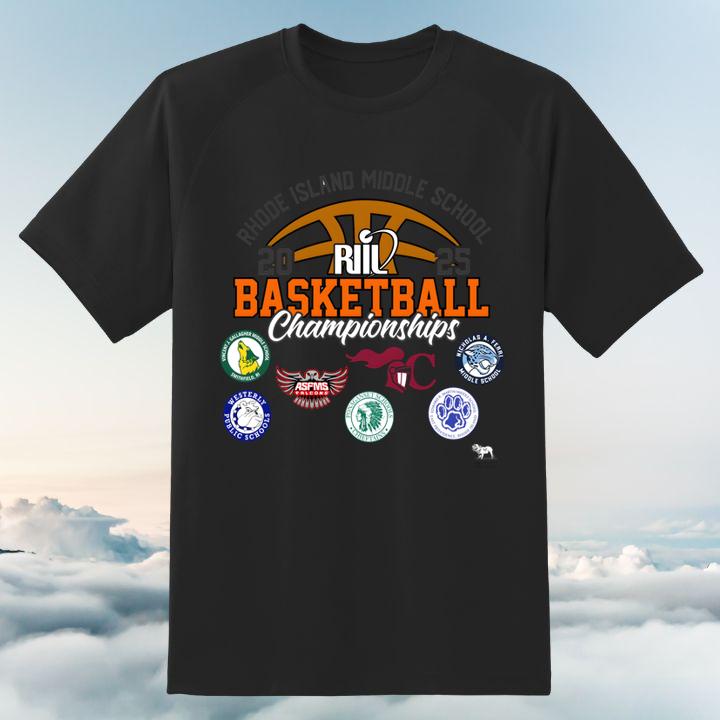 Rhode Island Middle School 2025 Riil Basketball Ms Championships Shirt