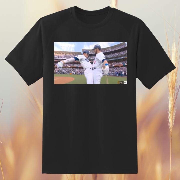 Kike Hernandez Gavin Lux Cup Bump Celebration Shirt